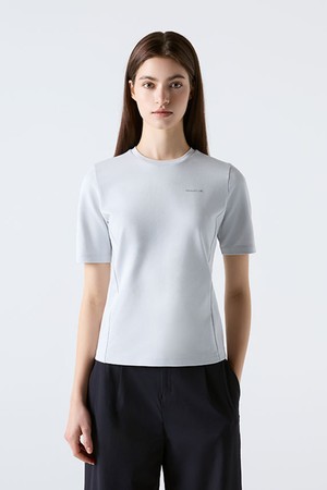 듀얼리스 라운드 반팔 티셔츠 라이트 그레이(SQ323DTS72)