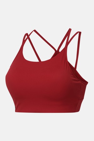 우먼스 라이트서포트 숏 브라탑 레드 SQ322PBR71