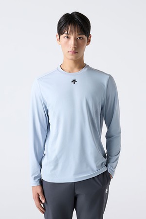 트레이닝 자가드 긴팔 티셔츠 그레이(SQ321TTL81)