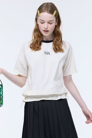 여성 하이브리드 라운드넥 티셔츠 (GQ322LRS71)_BEIGE-a