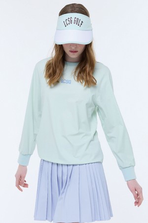 여성 경량 트리코트 맨투맨 (GQ322LRL81)_GREEN-a