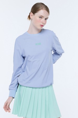 여성 경량 트리코트 맨투맨 (GQ322LRL81)_PURPLE-a