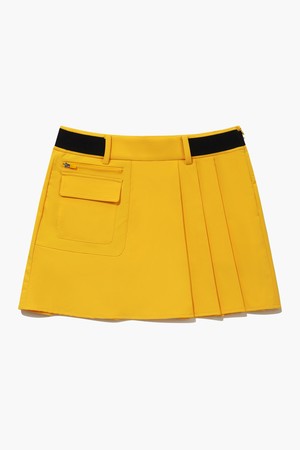 여성 카고 포켓 플리츠 스커트 (GQ322LSK91)_CAMEL-a