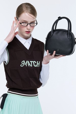 여성 사각 미니 토트백 (GQ322LBG81)_BLACK-a