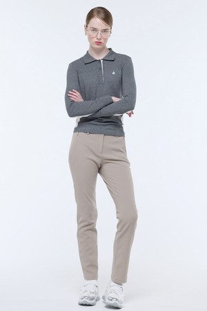 여성 뒷밴드 아웃포켓 슬림핏 팬츠 (GQ322LPT91)_BEIGE-a