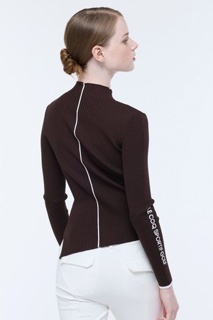 여성 베이직 골지 스웨터 (GQ322LKP81)_WINE-a