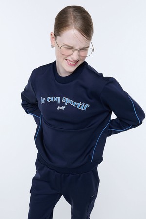 [온라인 전용] 여성 저지 스웻셔츠 (GQ322LRL97)_NAVY-a