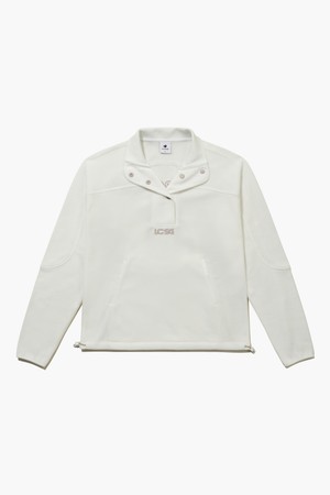 여성 루스터 경량 플리스 티셔츠 (GQ322LRL96)_IVORY-a