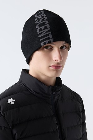 플랫 자카드 비니 블랙(SQ323UKC94)