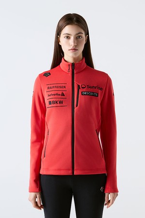 스위스 스키 기모 트레이닝 자켓 레드(SQ423SFTO1)