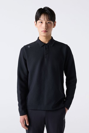듀얼리스 폴로 긴팔 티셔츠 블랙(SQ421DPLO1)
