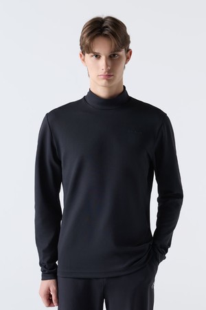 듀얼리스 하프넥 긴팔 티셔츠 블랙(SQ321DTL81)