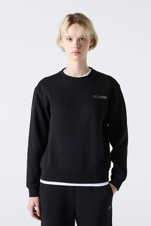 코튼 기모 맨투맨 블랙(SQ323UHT91)