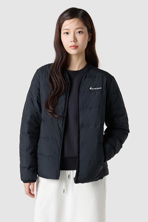 유니 경량 루즈핏 구스다운 자켓 - 블랙(QQ423LDJO1)