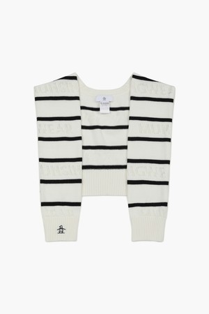 여성 레이어링 숄 가디건 화이트(MQ322LWM92)