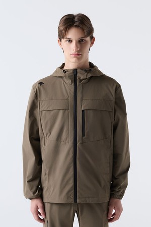 트레이닝 카고 포켓 우븐 자켓 브라운(SQ323TWT81)