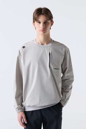 트레이닝 우븐 맨투맨 베이지(SQ323TWH81)