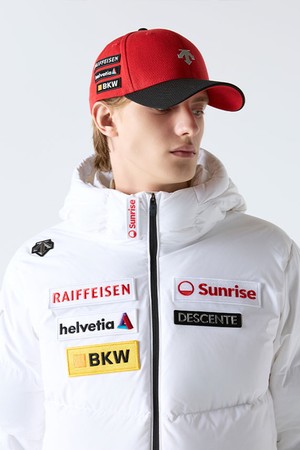 스위스 스키 울 볼캡 레드(SQ323ICP71)