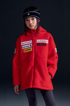 영애슬릿 스위스 스키 본딩 플리스 자켓 레드(SQ42JSKTO1)