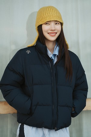 [미유키 착용] 에센셜 푸퍼 덕 다운 자켓 네이비 SQ423UDJO1