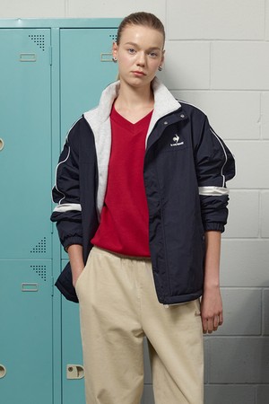 온라인전용) 유니 네오 선데이 듀스 오버 자켓 - 블랙 QP323TJK91