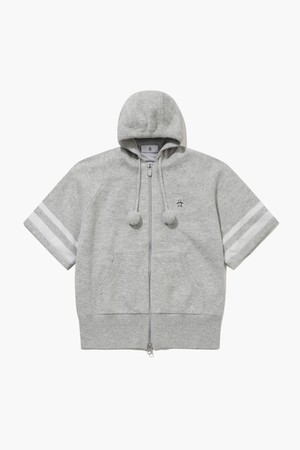 여성 울 반팔 스웨터 점퍼 멜란지그레이(MQ322LSJ92)