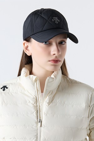 패디드 퀄팅 볼캡 블랙(SQ323UCP92)