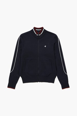 여성 라인 포인트 스웨터 풀집업 점퍼 (GQ322LKC91)_NAVY-a