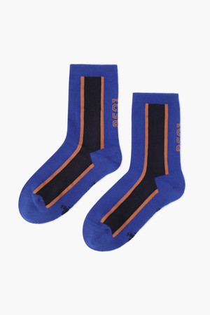 여성 컬러블럭 크루 삭스 (GQ322LSO93)_BLUE-a