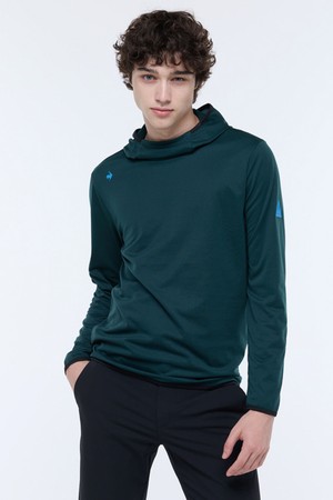 남성 후드 긴팔 티셔츠 (GQ321MTL93)_GREEN-a