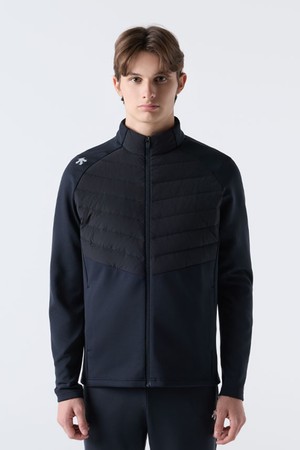 러닝 하이브리드 집업 자켓 블랙(SQ323RFT91)