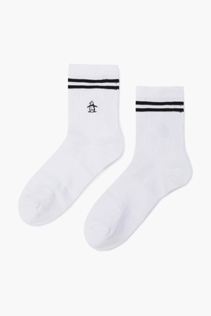 남성 체커블럭 패턴 삭스 화이트(MQ311MSO82)