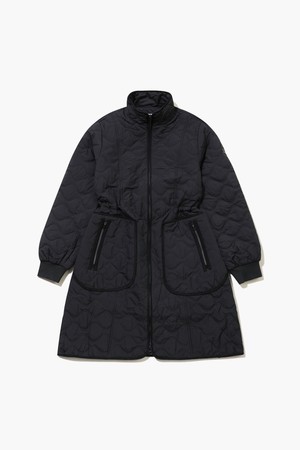 여성 퀼팅 패딩 풀집업 원피스 _BLCK GQ322LOP92