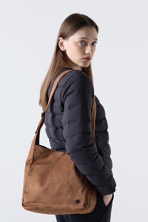 우먼스 스웨이드 숄더백 브라운 SQ422SBGO4