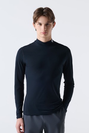 트레이닝 기모 베이스레이어 상의 블랙 SQ423TCOO1