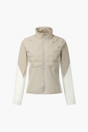 [데상트골프] 여성 져지믹스 튜브다운 점퍼  DQ31WFDJ91_BEIGE-a