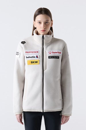 스위스 스키 헤비 본딩 플리스 자켓 라이트 베이지 SQ421SKTO2