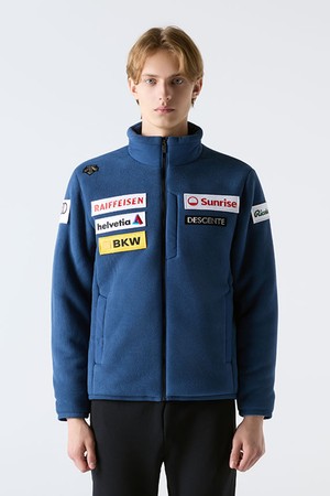 스위스 스키 헤비 본딩 플리스 자켓 네이비 SQ421SKTO2