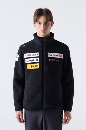 스위스 스키 헤비 본딩 플리스 자켓 블랙 SQ421SKTO2