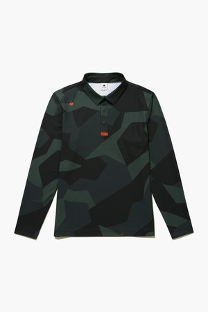 남성 CAMO 브러쉬드 폴로 티셔츠 _CHCL GQ421MTLO4_GREY-a