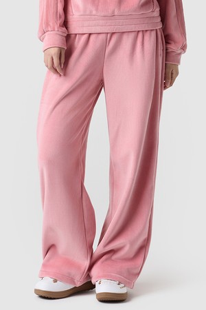여성 루즈핏 벨듀로이 팬츠 - 핑크 QQ422OFPO3
