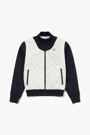 여성 퀼팅 하이브리드 패딩 점퍼 _NAVY GQ422LKCO2_NAVY-a