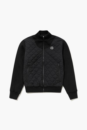여성 퀼팅 하이브리드 패딩 점퍼 _BLCK GQ422LKCO2_BLACK-a