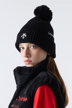 스위스 스키 탁텔 방울 비니 블랙 SQ423IKCO1
