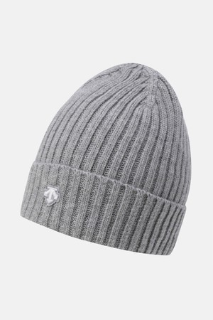 스피릿 로고 니트 비니 그레이 SQ323UKC92