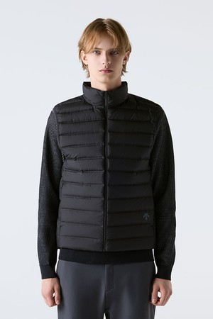 듀얼리스 경량 구스 다운 베스트 블랙 SQ421DDVO3