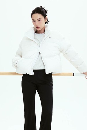 르에어로 퍼텍스 구스 크롭 다운자켓 - 화이트 QQ422EDJN4