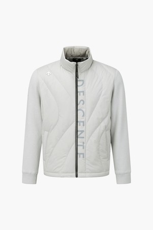 [데상트골프] 남성 웨이브 퀼팅 하이브리드 다운 점퍼  DQ42MFKOO3_GREY-a