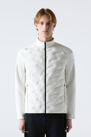 트레이닝 기모 하이브리드 자켓 아이보리 SQ423TKTO1