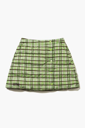 여성 다운 리버서블 스커트 _LIME GQ422LSKO2_GREEN-a
